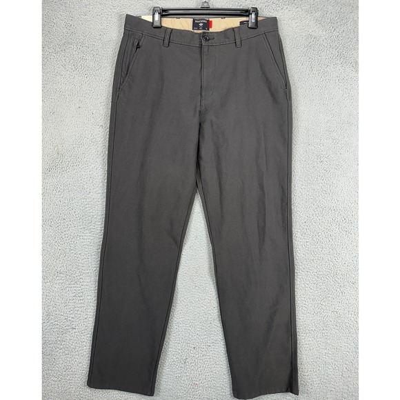 Dockers Mens Comfort‎ Knit Chino Pants Mens 33X32 Dark Grey Khakis Straight NEW - Picture 1 of 11